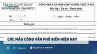 Công Văn Kính Gửi Nhiều Nơi