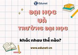 Điểm Khác Nhau Giữa Đại Học Và Trường Đại Học