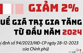 Giảm Thuế Giá Trị Gia Tăng Năm 2024