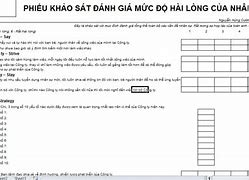 Khảo Sát Về Sự Hài Lòng Của Nhân Viên